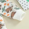 Set di abbigliamento CitgeeAutunno Bambino Neonato Bambina Pantaloni Set Fiore Cactus Stampa Felpa a maniche lunghe Vestito Abiti autunnali