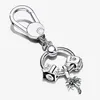 100% 925 Sterling Zilver Sleutelhangers Moments Kleine Tas Bedelhouder Cadeauset Fit Originele Europese Charms Dangle Hanger Mode Wom239B