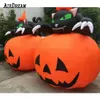 Hurtowy duży nadmuchiwany czarny kot z dyni szalony Halloween Dekoracja imprezy 001