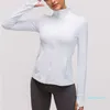 Lu Lemen – manteau de Yoga à capuche pour femmes, T-shirt, vestes de sport, exercices à bras longs, Ritsleting élastique, définition de Ramping avec