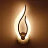 Wall Lamps LED Light Modern Lamp Acrylic Sconce 10W AC90-260V Flame Shape Indoor Bathroom Bedroom Living Room Hallway Art238H