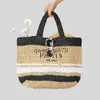 Shoulder Bags Straw Large Soulder Tote Bag Kniing andmade Designer Luxury Bag andbags For Women ig Quality 2023 New Summer Beac BagH24131