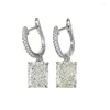 Oorknopjes 2024 S925 zilver geïmporteerde diamant met hoog koolstofgehalte 8 10 mm G-kleur voor dames