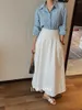 Blouses pour femmes Chemises Top Blouse surdimensionnée Y2k Vêtements pour femmes Mode 2024 Années 90 Vintage Coréen Élégant Manches longues Élégant Blanc Luxe