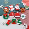 Dekorative Figuren, 10 Stück, niedliche Mini-Weihnachtsserie, Harz-Cabochons mit flacher Rückseite, Scrapbooking, DIY-Schmuck, Haarnadel, Basteldekoration