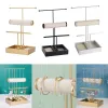 Halsband smycken arrangör display rack modern hängande display träd förvaring hållare för kvinnliga örhängen halsband ring kosmetisk skrivbord rack