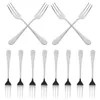 Forks 12pcs Cake Tasting Fork Party Fruit Dessert Stainless Steel For Home Restaurant