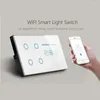 Управление интеллектуальным домом мерери Wi -Fi Tuya Light 4 Gang Switch Speed Speed Dimmer прерыватель