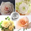 Bakningsverktyg 7st/Lot Petal Rose Flower Cookie Cutter Diy Pastry Fondant Stamper Mold Sugarcraft Biscuit Chocolate Cake Decorating