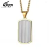 Pendentif Colliers EyeYoYo Titane Acier Personnalité Militaire Pendentifs Dominateur Brillant Médaille Soldats Américains Listed225j