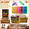 Originele wegwerpvulpen Puffla Burst Vape Vapes Pod Ecig-startpakket 2,0 ml lege wegwerpvape-pennen Oplaadbare apparaatpods 300 mah E-sigaretten 10 smaken