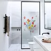 Adesivos de janela fosco filme de proteção de privacidade aquarela girassol manchado adesivo sala de estar337g