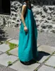 Повседневные платья Лето на шнуровке Спагетти-ремень длиной до щиколотки Корейская мода Длинное платье для девочек