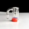 14mm 90° Contenitore per cenere di vetro Reclaimer Bong Contenitore in silicone per bong in vetro Narghilè Tubi dell'acqua Filtro