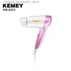 Sèche-cheveux 1600W Sèche-cheveux professionnel KEMEY KM-6833 Forte puissance Salon de coiffure Outils de coiffure 2 Réglage de la vitesse Portable Q240131