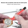Kits de réparation de montres, stylo brosse pratique pour enlever la rouille, Fiber de verre/laiton acier, pièces d'outils de polissage anti-rayures propres