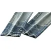 Jeans masculinos de alta qualidade AMI Designer High Street rasgado pintura carta jeans retro rua casual calças de treino calças de jogging 8602