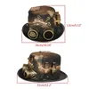 Casquettes de baseball gothique Halloween Gay Hat avec lunettes Steampunk Bowler Top pour hommes