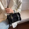 Vrije tijd herfst en winter lam pluche kleine tas damesmode messenger bag eenvoudige vierkante schoudertas crossbody tassen