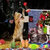 Katzenspielzeug Adventskalender Weihnachten 24-teiliges interaktives Kätzchenspielzeug Katzenhalsbänder Sortiment Katzenfeder-Teaser Katzenminze Fisch 240118