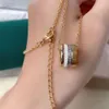 Designer Bvlgary Jewelry, uma nova versão sofisticada do colar Baojia Shilong com banho de ouro rosa 18k e um presente de dia dos namorados de celebridades da Internet que não desbota