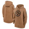 Hoodie Pittsburgh''Steelers''Men Women Youth''Brown 2023 Salute To Service Club Pullover Hoodie