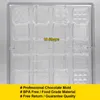 Baking Tools 1Pcs Chocolate Molds Polycarbonate 32 Cavity Cube 16 Pattern Candy Mold Pastry Confectionery Utensils