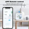 Controle de casa inteligente Tuya WiFi Sensor de umidade de temperatura Life Backlight Higrômetro Termômetro Suporte Alexa Google Assistant