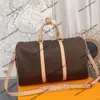 Marca de moda Bolsas de lona de mano Bolso cruzado Mochila Nuevo Equipaje de un solo hombro para hombres y mujeres Almacenamiento de gran capacidad para viajes de negocios Bolsa de ejercicios