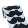 Craft Tools Total 200pcs Per Roll PVC Black Mustache Waterproof Stickers DIY Crafts Use For Put On Jar Container Storage Bin Box Sticker