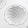 Backformen 6 Hohlräume Spiralkugel Silikon-Kuchenform für Kekse, die handgemachte 3D-Chiffon-Desserts-Werkzeuge zum Dekorieren von Mousse-Form herstellen