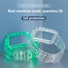 Bracelets de montre Étui de bracelet en silicone 2 en 1 pour Huawei Fit 2 Accessoires de sport transparents