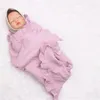 Decken Feste Farbe Baumwolle Babydecke Geboren weich