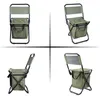 Camp Furniture Folding Camping Ultralight Chair With Portable Thermostatic Storage Bag Pockets For Travel Fishing Seat Stool
