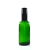 200pcs 100ml Glass Amber Spray Bottle Aluminum Nozzle Fine Mist Perfume Portable Essential Oil298y