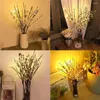 Strings 20 LED Twig Lighted Branch Vase Filler Tree Light Christmas Wedding Year Decorative Lights Night Lamp