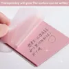 600pcs Portable Self Stick 12 Colors Transparent Waterproof Reading Reusable Note Pad Stationery To Do List Home Office Square 240122