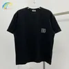 Magliette da uomo T-shirt da uomo in cotone di qualità con toppa ricamata con logo ERD classico stile semplice