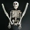 Decoratie Full Life Size Body Poseable Hangend Kunstmatig Menselijk Skelet Ambachten Horror Spookhuis Home Party Prop Halloween Y2189L