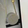 Luksusowy Złoty Łańcuch Ball Designer okrągły torba na torbę torebki mody