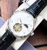 Designer Watch, Men's Watch, Top version 316 Steel L, helautomatisk mekanisk rörelse, mineralförstärkad spegel, diameter 42 tjock 12 läderrem, klassisk retro