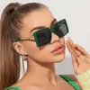 Nowa modna, duża rama dla damskiej wysokiej klasy krem ​​przeciwsłonecznych UV puste nogi okulary przeciwsłoneczne S22193