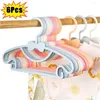 ハンガー6/1PCS子供服ハンガーラックポータブルプラスチックディスプレイ風力発電子供コートホルダーベビー服のオーガナイザー