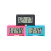 Interiörbil Auto Dashboard Desk Digital Clock LCD-skärm Självhäftande konsol Plast MINI TID MED BATTERI Bordklockor261k