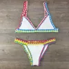 Maillots de bain pour femmes Crochet Maillot de bain Bikinis Maillot de bain Sexy Bandage Brésilien Bikini 2024 Femmes Bain Biquini 120