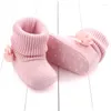 Primi Camminatori DOGEEK Moda Est Inverno Scarpe Calde per Bambini Stivali di Cotone Piccolo Fiore 0-1 Anni All'ingrosso 0757-1