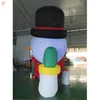 En gros en gros 6 ml 20ft avec ventilateur Air Air Airdoor Activités extérieures Christmas Généraire gonflable Snowman Cartoon à vendre