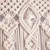 Tessuto a mano Macrame Appeso a parete Arazzo Tenda per porta Cotone Art Arazzo Boho Decorazione Bohemia Matrimonio Sfondo Appeso a parete 240125