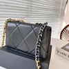 Women Designer 19 Series Woc Bag Wallet Gold Woven Hardware Two-Color Matelasse Chain 20x13cm Multi Colors Luxury Shoulder Card Holder Purse Cross Body Handbag