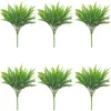 18 PCS Artificial Fern Plants - Artificial Boston Fern Bush Faux Indoor Outdoor UV Resistant Greenery Shrubs Fake Plants230Q